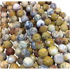 12mm Natural Crazy Lace Agate Faceted Round/Ball Shaped Beads with 2.5mm Holes - 7.75" Strand (Approx. 18 Beads) - LARGE HOLE BEADS