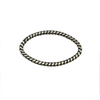 15mm x 25mm Oxidized Gold Finish Open Twisted Wire Marquise Shaped Plated Copper Components - Sold in Pre-Counted Bulk Packs of 10- (467-OG)