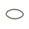 15mm x 25mm Oxidized Gold Finish Open Twisted Wire Marquise Shaped Plated Copper Components - Sold in Pre-Counted Bulk Packs of 10- (467-OG)