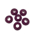 7mm x 14mm CZ Cubic Zirconia Inlaid Rondelle Shaped Bead with 5mm Holes - Sold in Pairs - Colors Available!