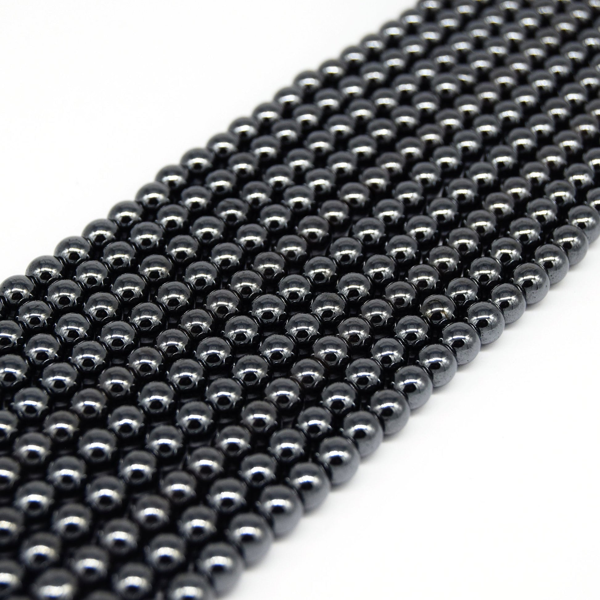 Gunmetal MAGNETIC Hematite Beads | Round Natural Gemstone Beads - 4mm 5mm 6mm 8mm 10mm 12mm Available