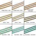 Enameled Chevron Chain | Fishbone Chain | Feather Chain