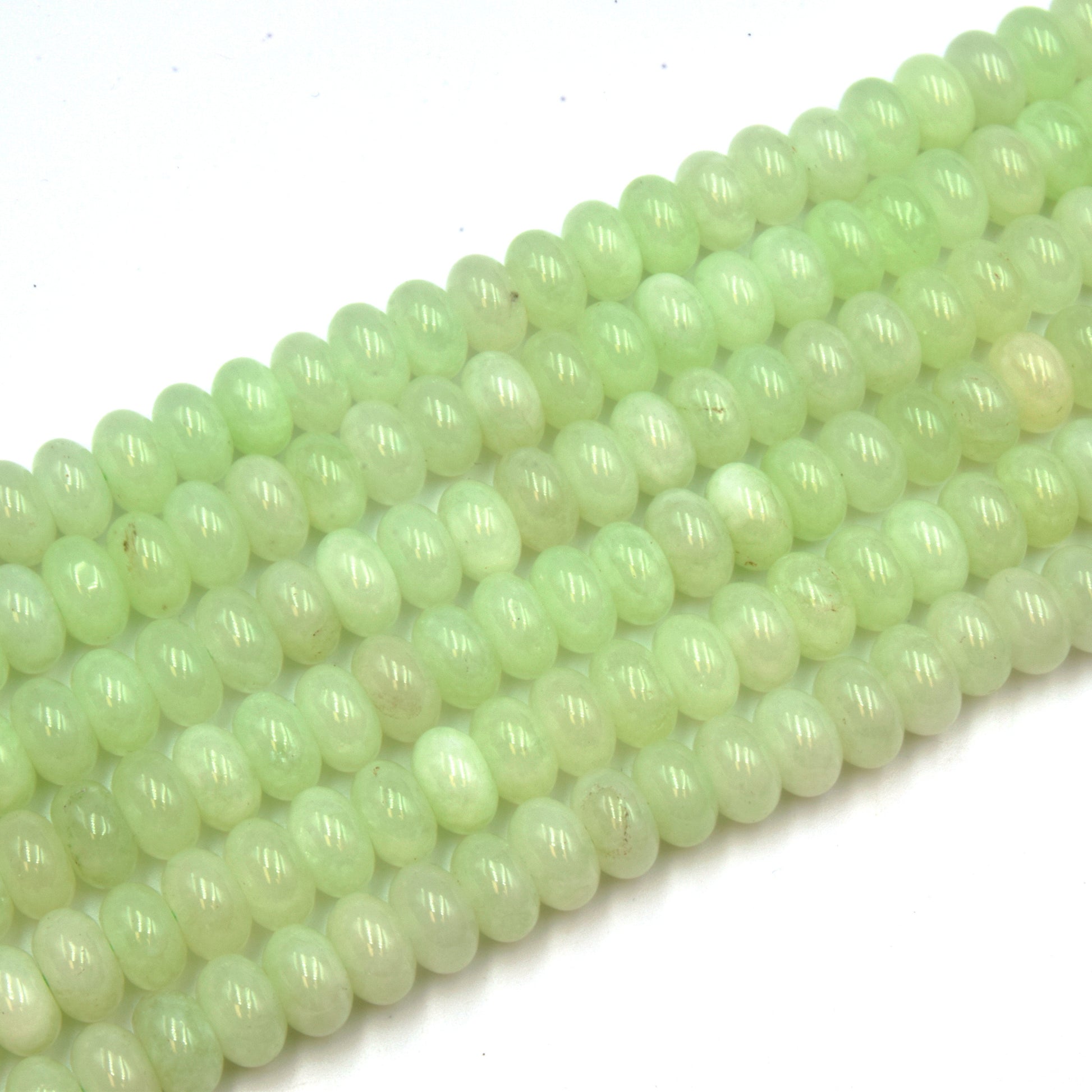 8mm Dyed Jade Rondelle Beads - Red, Orange, Green, White Beads for Candy Necklace!