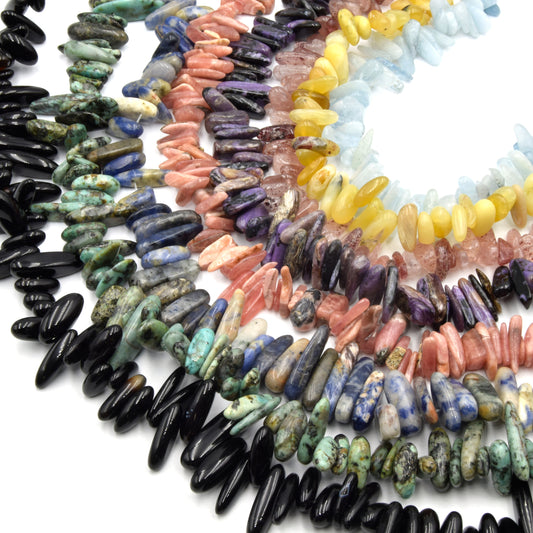 Gemstone Stick Beads | Stick Point Beads | Jewelry Supply