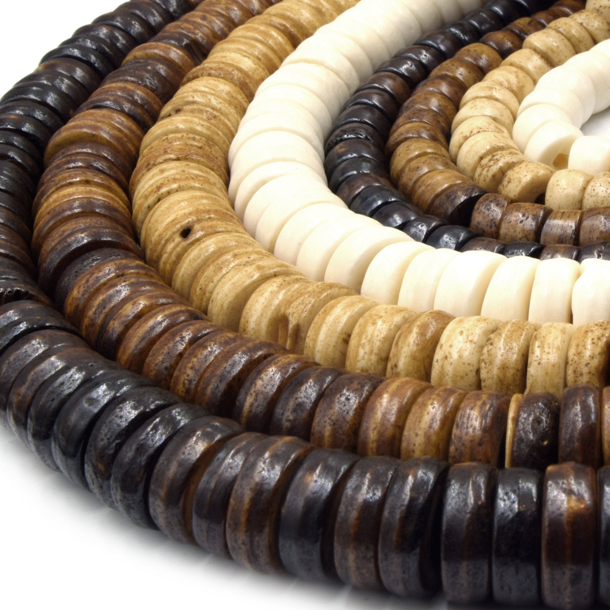 heishi bone beads