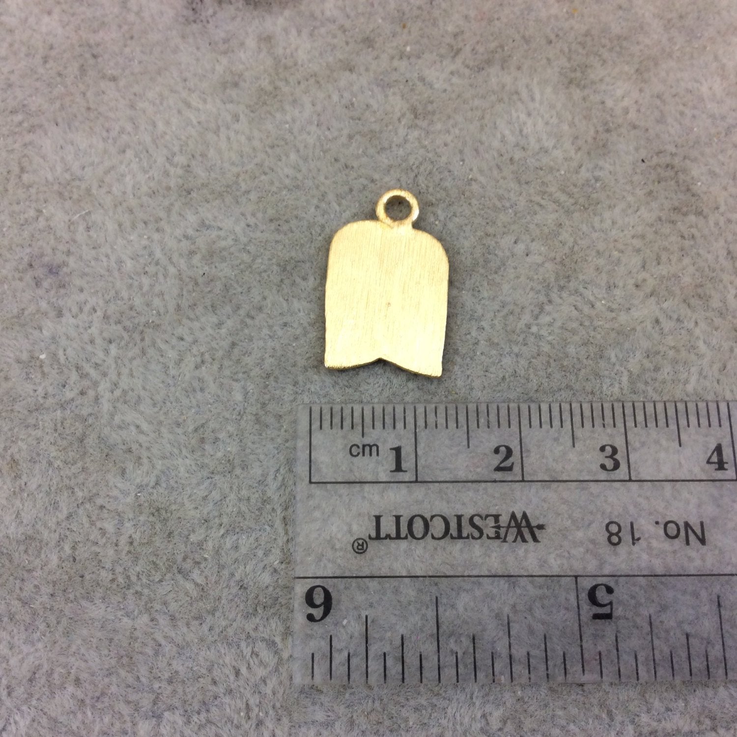 Small Gold Plated Copper Wide Tulip/Blossom Bell Shaped Pendant/Charm Components - Measuring 12mm x 16mm -Sold in Packs of 10 (299-GD)