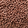 Size 8/0 Glossy Finish Bright Copper Plated Genuine Miyuki Glass Seed Beads - Sold by 22 Gram Tubes (Approx 900 Beads per Tube) - (8-9187)