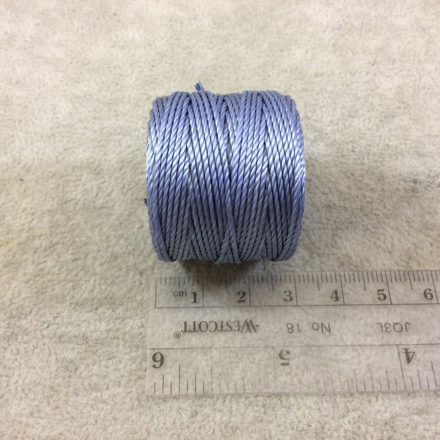 FULL SPOOL - Beadsmith S-Lon 400 Montana Blue Nylon Macrame/Jewelry Cord - Measuring 0.9mm Thick - 35 Yards (105 Feet) - (SL400-MT)