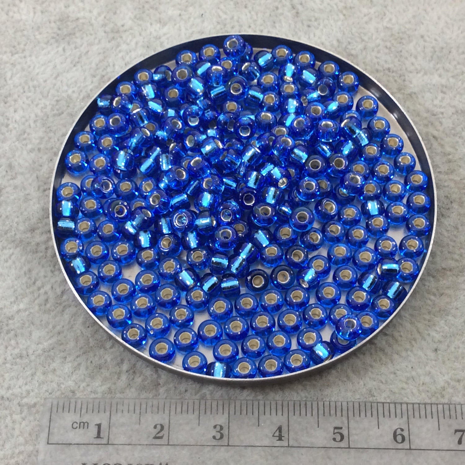 Size 6/0 Gloss Finish Silver Lined Sapphire Genuine Miyuki Glass Seed Beads - Sold by 20 Gram Tubes (Approx. 200 Beads per Tube) - (6-9150S)