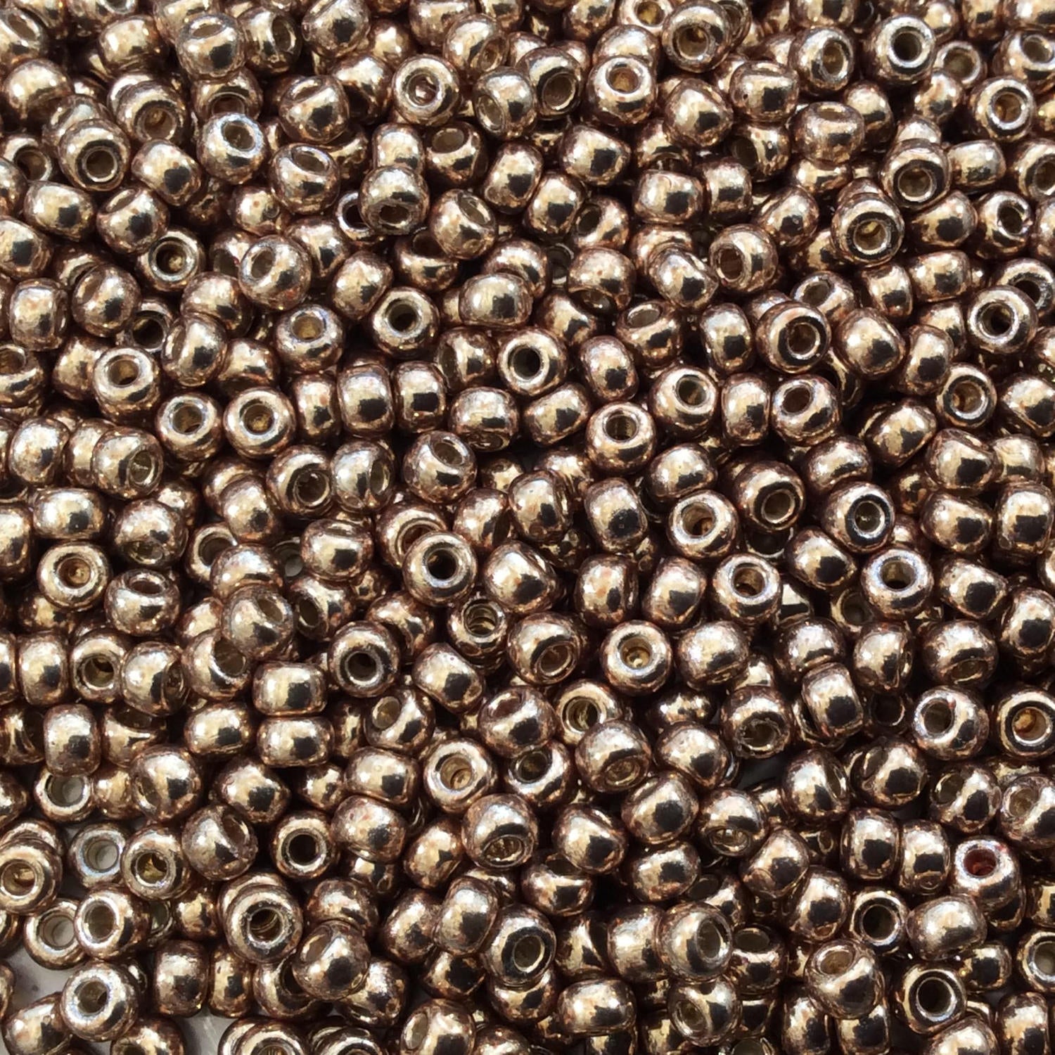 Size 8/0 Duracoat Galvanized Champagne Genuine Miyuki Glass Seed Beads - Sold by 22 Gram Tubes (Approx. 900 Beads per Tube) - (8-94204)