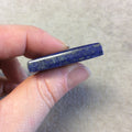 Lapis Lazuli with Pyrite Rectangle Shaped Flat Back Cabochon - Measuring 30mm x 39mm, 8mm Side Height - Natural High Quality Gemstone