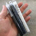 Size 6/0 Matte Finish Metallic Silver/Gray Genuine Miyuki Glass Seed Beads - Sold by 20 Gram Tubes (Approx. 200 Beads per Tube) - (6-92002)