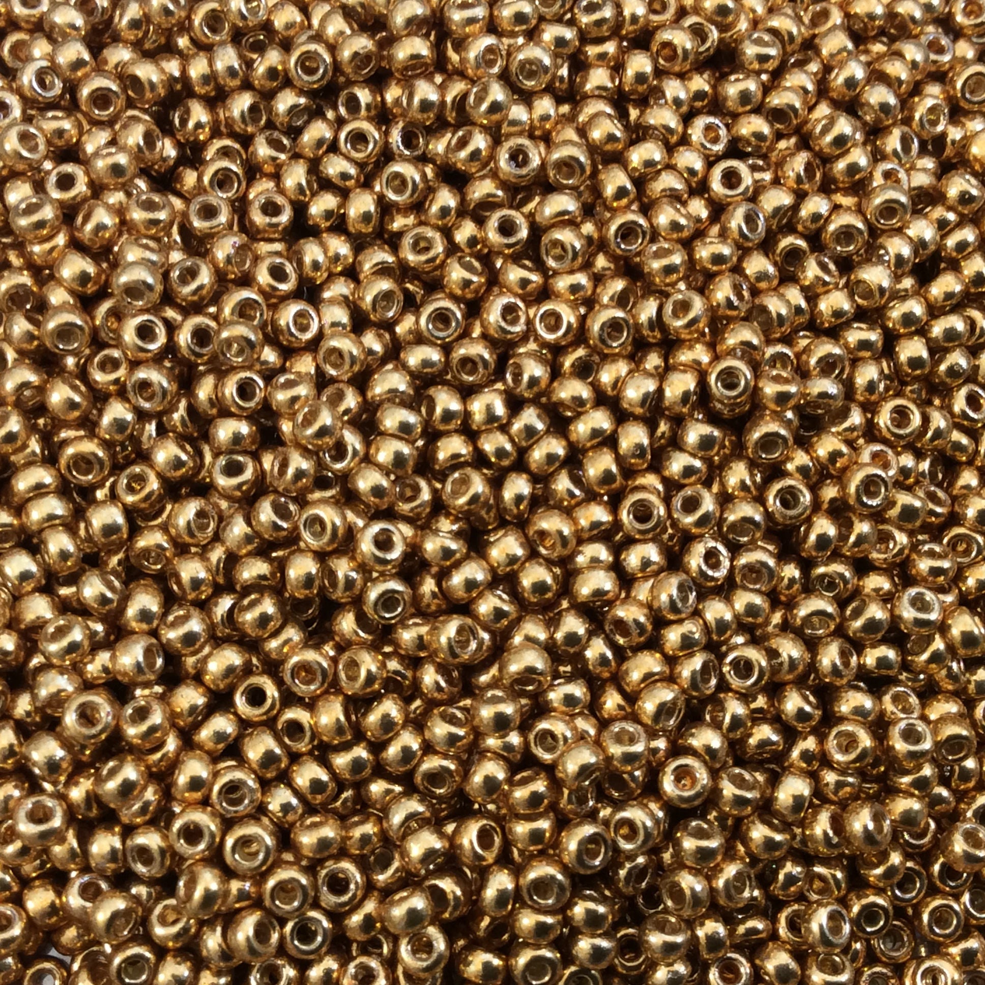 Size 11/0  Duracoat Galvanized Yellow Gold Genuine Miyuki Glass Seed Beads - Sold by 23 Gram Tubes (~2500 Beads per Tube) - (11-94203)