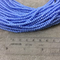 2mm x 3mm Faceted Opaque Cornflower Blue Chinese Crystal Rondelle Shaped Beads - Sold by 16" Strands (Approx. 150 Beads) - (CC23-049)