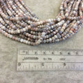 4mm Faceted Mystic Moonstone Rondelle Beads