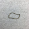 13mm x 28mm Oxidized Gold Finish Open Twisted Wire Tilde/Squiggle Shaped Plated Copper Components - Sold in Packs of 10- (470-OG)