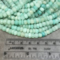 5mm Faceted Russian Amazonite Rondelle Beads