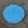 Size 11/0 Glossy Opaque Light Blue AB Genuine Miyuki Delica Glass Seed Beads - Sold by 7.2 Gram Tubes (Approx. 1300 Beads per 2" Tube)