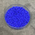 Size 11/0 Matte Finish Opaque Cyan Blue Genuine Miyuki Delica Glass Seed Beads - Sold by 7.2 Gram Tubes (Approx. 1300 Beads per 2" Tube)