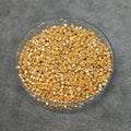 Size 11/0 Metallic Galvanized Yellow Gold Genuine Miyuki Delica Glass Seed Beads - Sold by 7.2 Gram Tubes (Approx. 1300 Beads per 2" Tube)