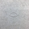 15mm x 25mm Silver Finish Open Twisted Wire Marquise Shaped Plated Copper Components - Sold in Pre-Counted Bulk Packs of 10- (467-GD)