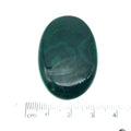 OOAK Genuine Malachite Oblong/Oval Shaped Flat Backed Cabochon - Measuring 29mm x 41mm, 6mm Dome Height - Natural High Quality Cab