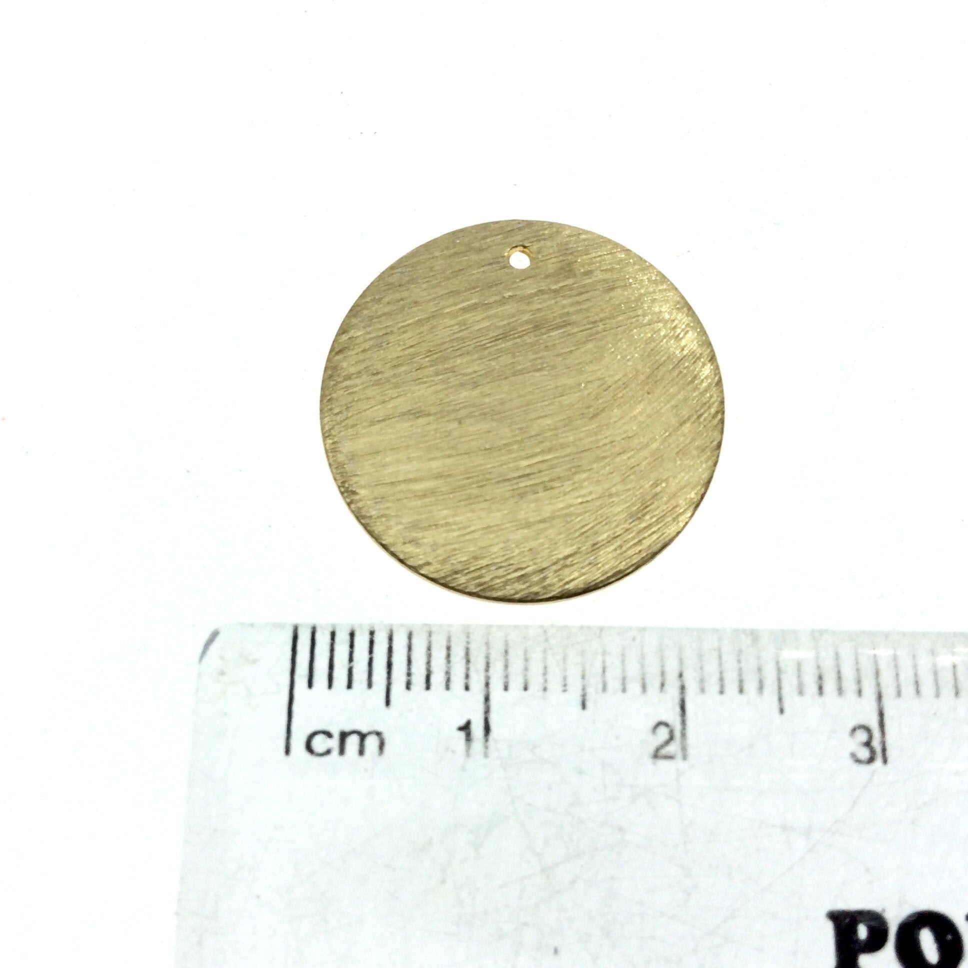 Beadlanta Rich Gold Finish - 22mm Blank Circle/Disc Shaped Plated Copper Jewelry Components - Sold in Packs of 2