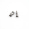 6mm x 13mm Smooth Silver Plated Cubic Zirconia Claw Shaped Copper Clasp Components