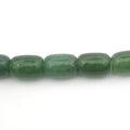 14mm Smooth Natural Green Aventurine Tube Shaped Beads - (Approx. 15.5" ~28 Beads)