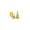 CZ Clasp | Gold 8mm x 15mm Claw Shaped Cubic Zirconia Clasp