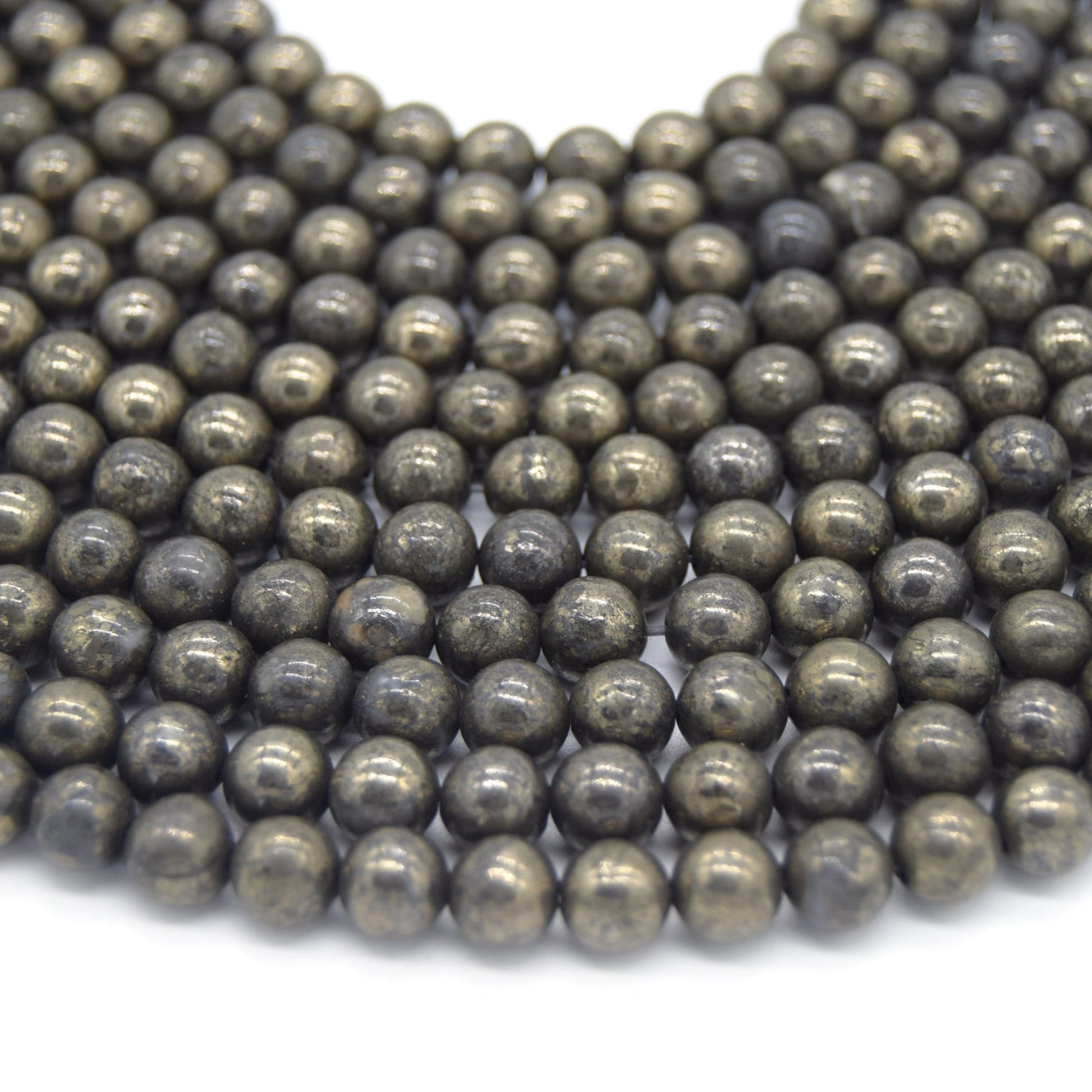 Pyrite Beads for Jewelry Making