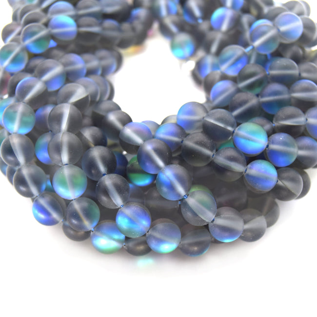 Black Iridescent Beads 12mm