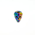 Crystal Skull Beads | 18mm x 20mm 3D Skull Glass Beads for Crafting