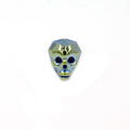 Crystal Skull Beads | 18mm x 20mm 3D Skull Glass Beads for Crafting