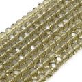 Chinese Crystal Beads | 10mm Faceted Transparent Rondelle Shaped Crystal Beads | Neutral Colors Available