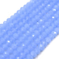 Chinese Crystal Beads | 10mm Faceted Rondelle Shaped Crystal Beads | Blue, Green, White Available