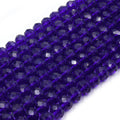 Chinese Crystal Beads | 10mm Faceted Rondelle Shaped Crystal Beads | Blue, Green, White Available