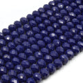 Chinese Crystal Beads | 10mm Faceted Opaque Rondelle Shaped Crystal Beads | Black Blue, Green