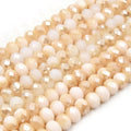 Chinese Crystal Beads | 8mm Faceted Bi Color Rondelle Shaped Crystal Beads