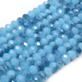 Chinese Crystal Beads | 8mm Faceted Bi Color Rondelle Shaped Crystal Beads