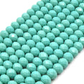 Chinese Crystal Beads | 10mm Faceted Opaque Rondelle Shaped Crystal Beads | Black Blue, Green