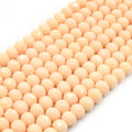 Chinese Crystal Beads | 8mm Faceted Opaque Rondelle Shaped Crystal Beads | Red Orange Gray Peach Pink Purple