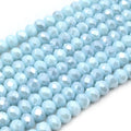 Chinese Crystal Beads | 8mm Faceted AB Coated Rondelle Shaped Crystal Beads | Gray, Blue, Green, Yellow