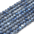 Chinese Crystal Beads | 8mm Faceted Bi Color Rondelle Shaped Crystal Beads