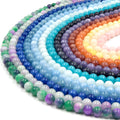 Jade Beads | Smooth Dyed Pink Green Yellow Purple Blue Black Orange Red Jade Round Beads | 6mm 8mm 10mm Available