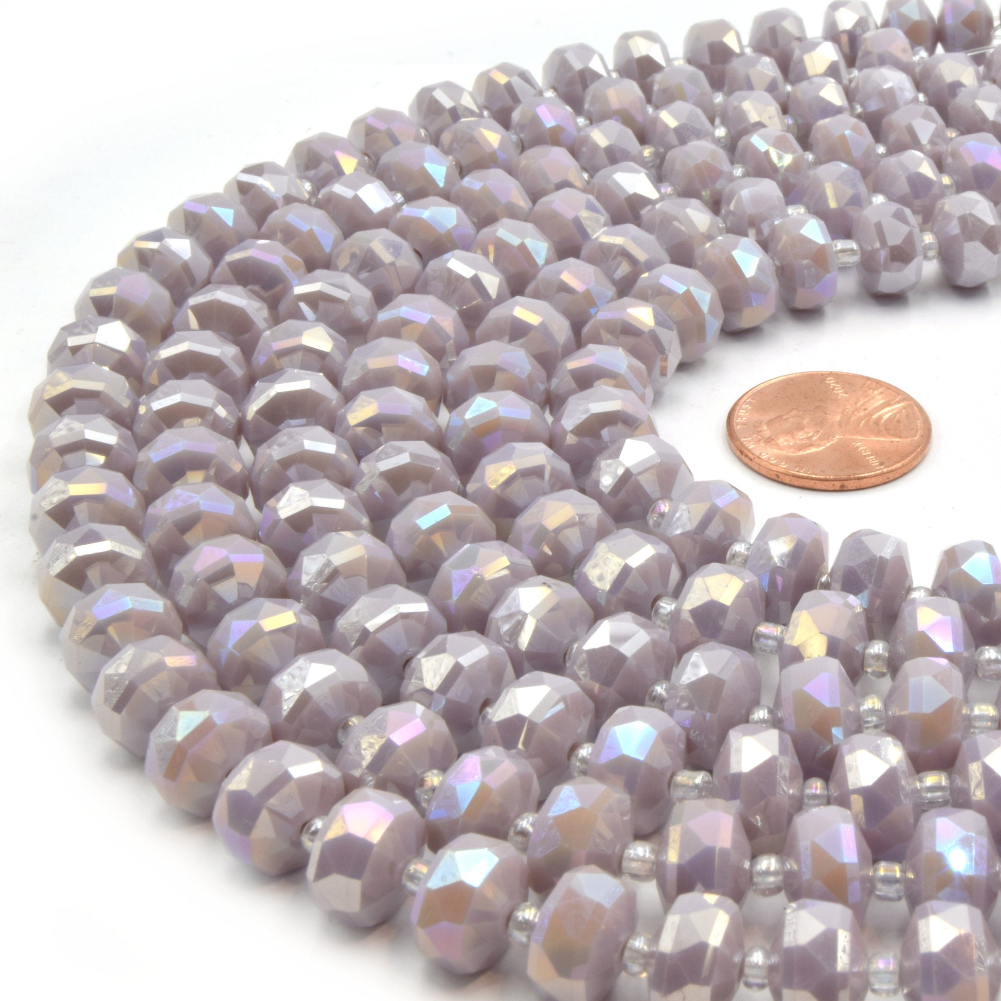 Chinese Crystal Beads | 10mm Faceted Heishi Rondelle Crystal Beads | Loose Beads for Jewelry Making | Glass Beads