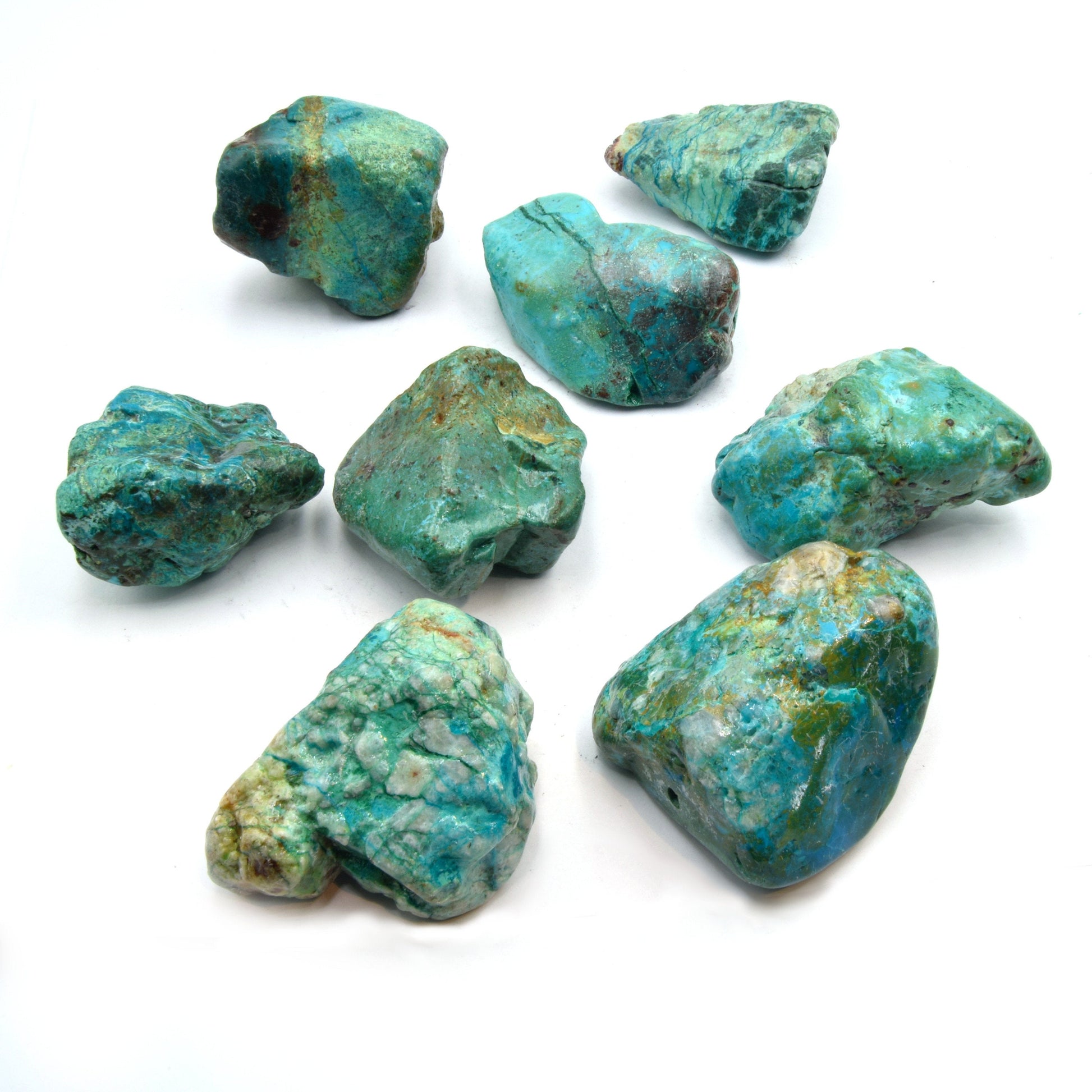 Chrysocolla Nugget Beads  | Smooth Tumble Shaped Beads | High Quality Chrysocolla | Loose Gemstone Beads | Available in Tumble or Rough Cut