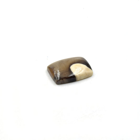 Peanut Wood Jasper Cabochon | Rectangle Shaped Flat Back Cabochon | 16mm x 21mm - 5mm Dome Height | OOAK Natural Gemstone Cabochon