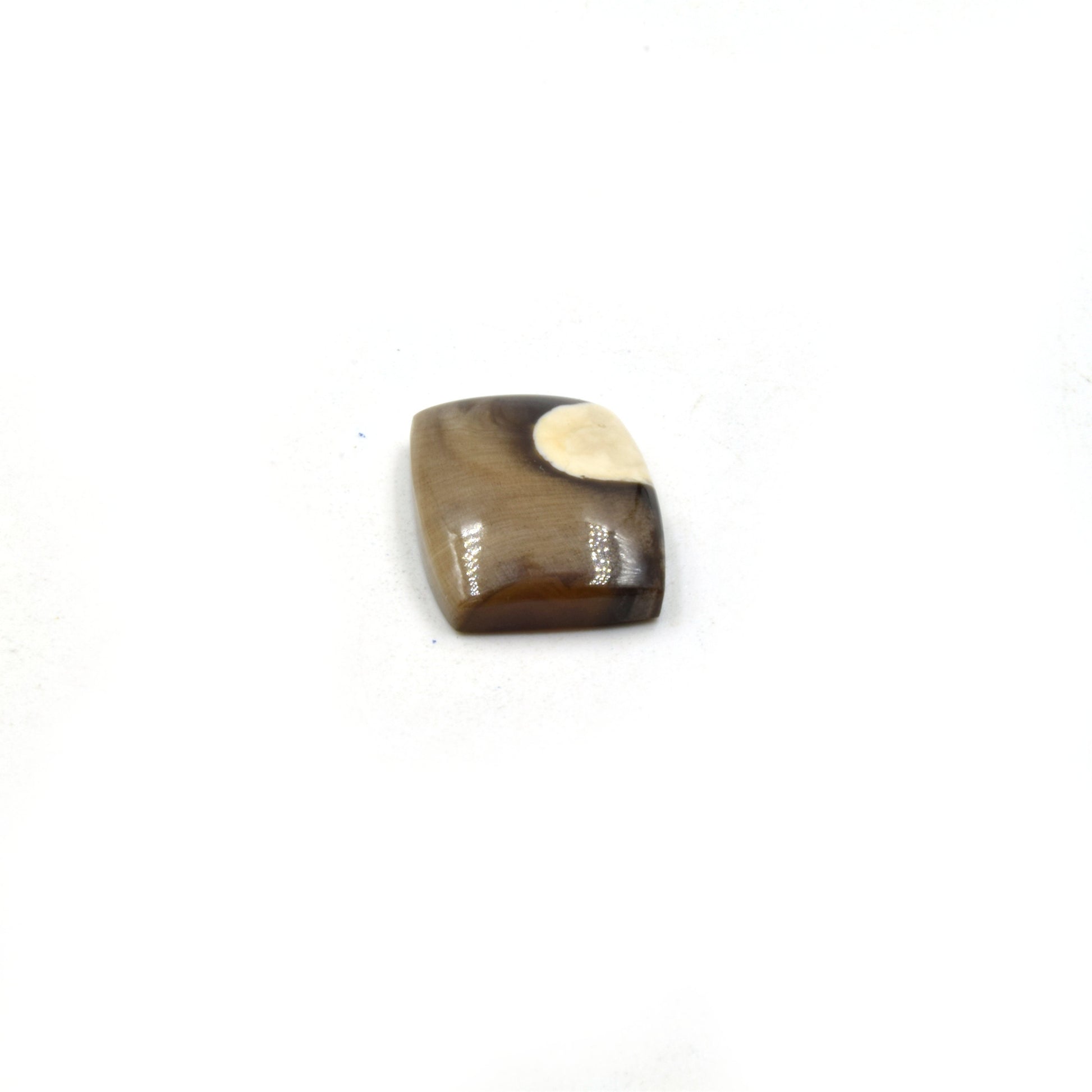 Peanut Wood Jasper Cabochon | Rectangle Shaped Flat Back Cabochon | 16mm x 21mm - 5mm Dome Height | OOAK Natural Gemstone Cabochon