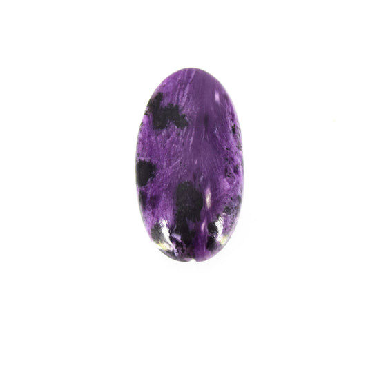 Charoite Cabochon | Oval Flat Back Cabochon | 24mm x 36mm - 6mm Dome Height | OOAK Natural Gemstone Cabochon